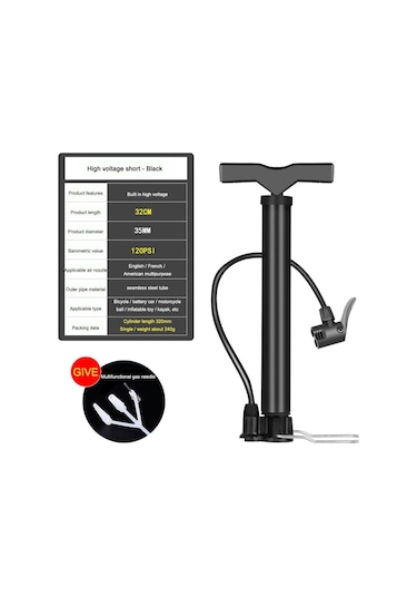 Bisiklet Hava Şişirme Top Araba Pompası El Pompa