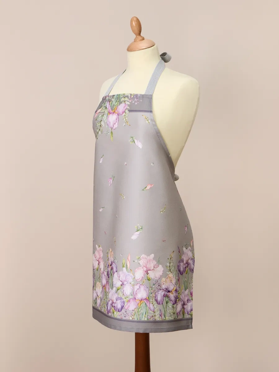 Lefard Kadınlar İçin Pamuklu Mutfak Önlüğü 60x70 Cm İrisler 449079957 Gri