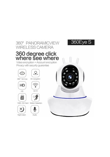 Kablosuz Ip Kamera Ev Güvenlik Wifi Bebek İzleme Takip Kamerası