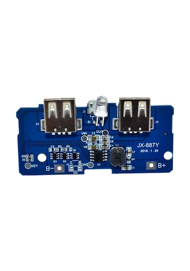 Powerbank Şarj Devresi, 5v 2a Charger Modül, Lityum Batarya, Mikro Usb İki Port,
