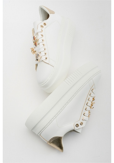 Luvishoes Ater Beyaz Kadın Spor Ayakkabı Beyaz