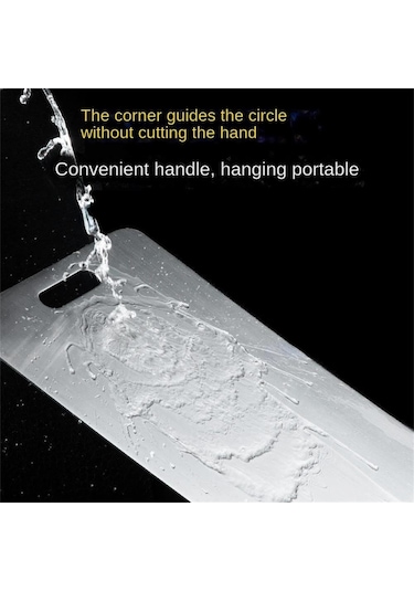 316 Paslanmaz Çelik Panel Ve Kesme Tahtası Mutfak Ev Kalınlaşmış Çift Taraflı Kesme Tahtası Blok Yoğurma Hamur Tahtası 39x28cm