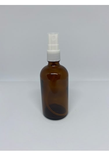 5 Adet 100Ml. Sprey Başlıklı Bal Renkli Cam Şişe