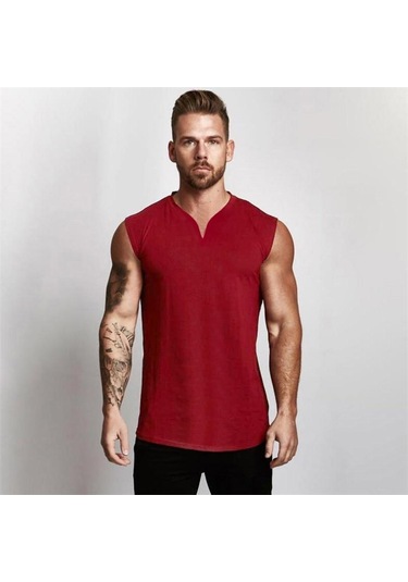 Kırmızı Spor Giyim Kas Spor Yelek Erkekler Yaz V Yaka Tanktop Erkekler Vücut Geliştirme Spor Giyim Egzersiz Kolsuz Tişört Kırmızı Kırmızı Spor Giyim Kas Spor Yelek Erkekler Yaz V Yaka Tanktop Erkekler Vücut Geliştirme Spor Giyim Egzersiz Kolsuz Tişört Kırmızı