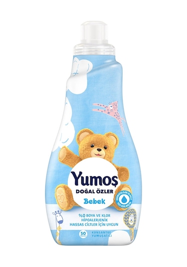 Yumoş Çamaşır Yumuşatıcısı Doğal Özler Bebek 50 Yıkama 1200 Ml