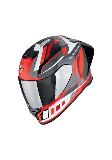 Scorpion Exo R1 Evo Iı Air Vital Spor Motosiklet Kaskı Gri Beyaz Kırmızı Gri - Beyaz - Kırmızı