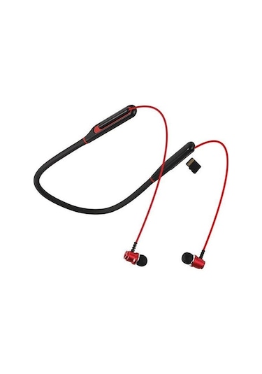 Asonic AS-XBK65 Boyun Askılı Mıknatıslı Bluetooth 5.0 + Tf Kart Spor Kulak İçi Kulaklık