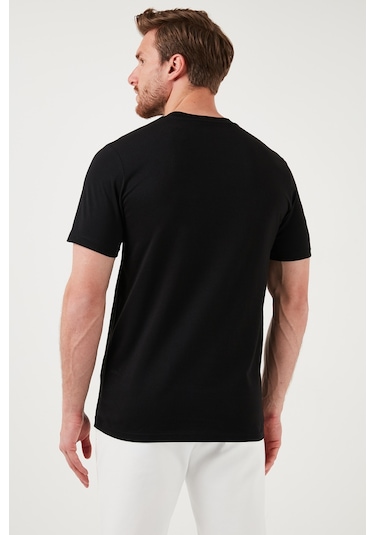 Buratti Pamuklu Regular Fit 2'Li Basic Erkek T Shirt 59020202 Siyah-Siyah