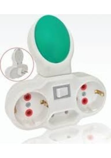 Fetih 3'lü Priz Ledli Gece Lambası Yeşil