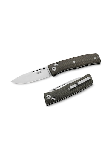 Lionsteel Nini Green Canvas - Full Handle Kamp Çakı Yeşil