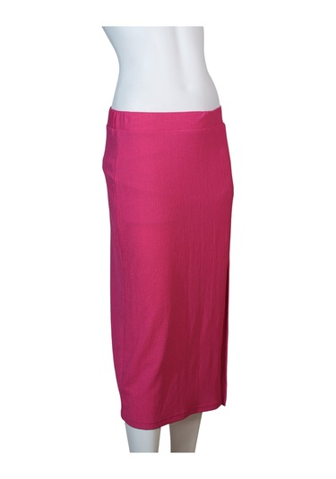 Kadın Yırtmaçlı Etek Fuşya