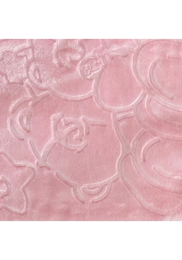 Bebek Battaniyesi 100x120cm %100 Polyester Çocuk Battaniyesi Pembe