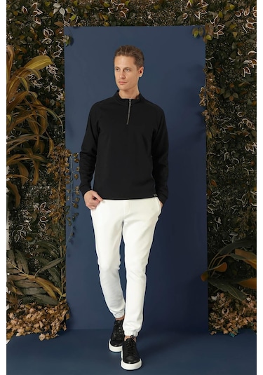 Swt 012 Swea Slim Fit Lacivert Spor 47 - Sweatshırt Lacivert