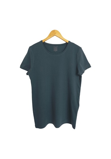 Petrol Mavi Basıc T-Shırt-Petrol