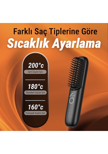 Veryfit Elektrikli Iyonik Bakımlı Seramik Kaplama Şarjlı Saç Düzleştirici