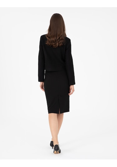 Pierre Cardin Kadın Siyah Etek Dokuma 50297135-vr046 Siyah