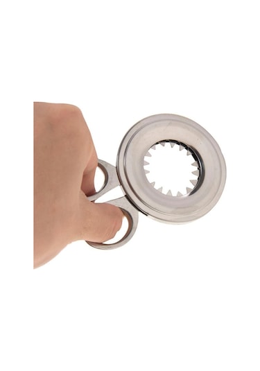 Paslanmaz Çelik Haşlanmış Yumurta Kabuğu Kesici Alet Gümüş