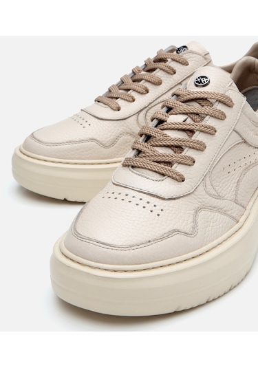 Hotiç Erkek Deri Bej Yüksek Tabanlı Spor Ayakkabı 02ayh305900a310 Bej-beıge Bej