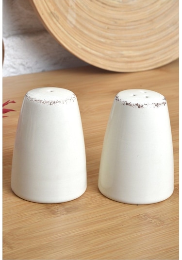2'li Seramik Tuzluk & Biberlik Çok Renkli