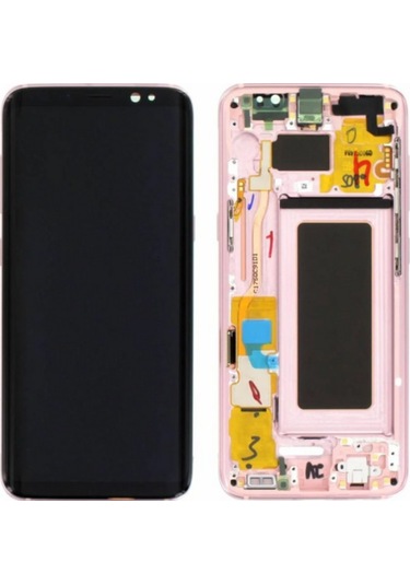 Samsung Galaxy S8 Sm-g950 Uyumlu Çıtalı Oled Lcd Ekran Dokunmatik Pembe