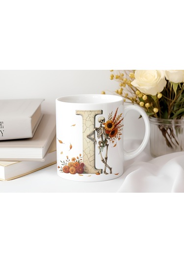 I Harfi Pembe Kareli Kalpli Göz Emojili Kupa Bardak Eğlenceli Kareli Tasarım Kahve Çay Kupası Beyaz