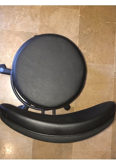 Dekofis Bari Çemberli Arkalıklı Tabure