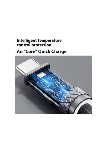 Pazly 30cm Type-c'den Type-c'ye 60w Hızlı Şarj Çinko Alaşımlı Veri Kablo Telefon Kordonu