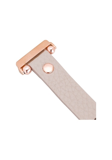 Bouletta Fitbit Versa Deri Kordon Ferro Rose Gold Troklu Gri (443084240)
