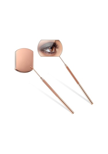 Cbtx Dikdörtgen El Makyaj Aynası Altın - Gül 3'lü