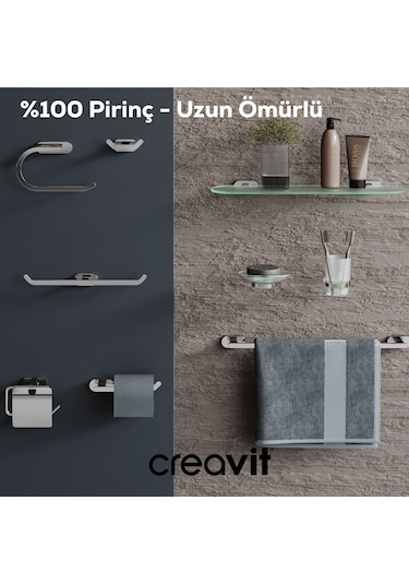 Creavit PL18809 Planet Tuvalet Kağıtlığı Kapaklı