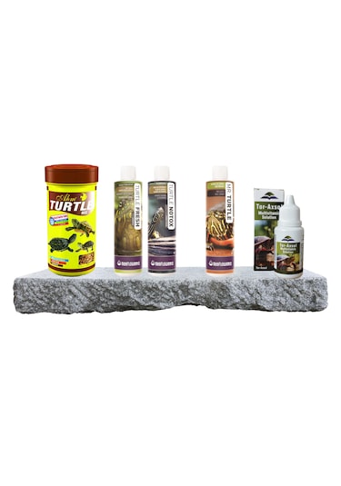 Purecanpati Kaplumbağa Bakım Ve Mix Yem Seti Vitamin, Kabuk Koruyucu Ve Su Düzenleyici