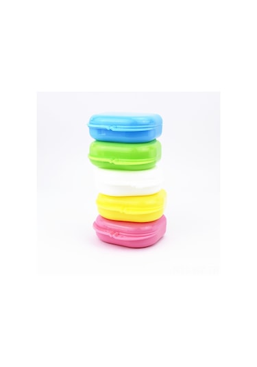 Wezone Mavi Diş Protezi Kutusu - Ortopedik Tutucu Sağlama Sandığı, Açık Hava Delikli Diş Bakımı Saklama Kutu