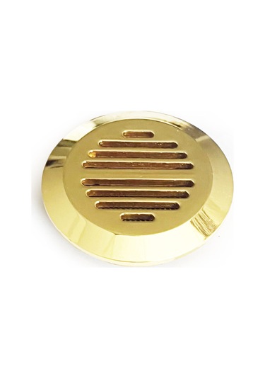 Humidor Puro Kutusu Nemlendirici Haznesi Yuvarlak Metal Sarı 37 MM