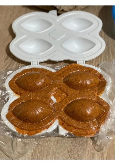 Mithra Life 4 Lü Yapışmaz Beyaz İçli Köfte Kabı Aparatı Mıt1111 Beyaz