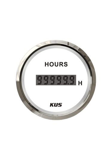 Kus Motor Zaman Göstergesi Beyaz 12v 52 Mm