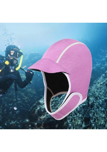 Suntek Dalış Başlığı Ayarlanabilir Çene Kayışı Pembe Pembe