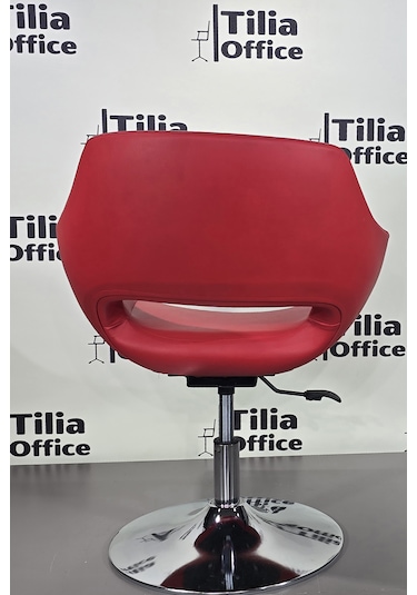 Monaco Çalışma Kuaför Kesim Koltuğu Tepsi Ayak Kırmızı
