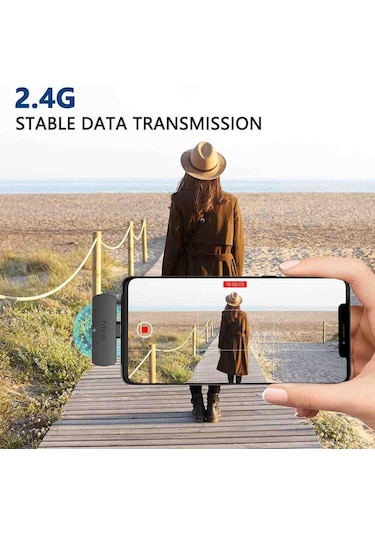 Fifine M6 Kablosuz Type C Yaka Mikrofonu Android PC