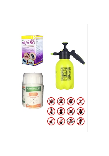 Averkill Haşere Seti/alphamost 50 Ml + 50 Ml / 2 L Basınçlı Pompası