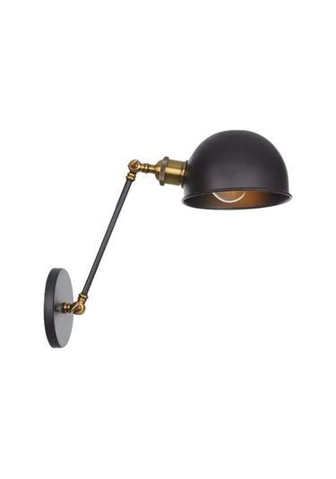 Dylight Retro Rustik Dekoratif Rustik Siyah Mafsallı Duvar Aplik (549277103) Siyah