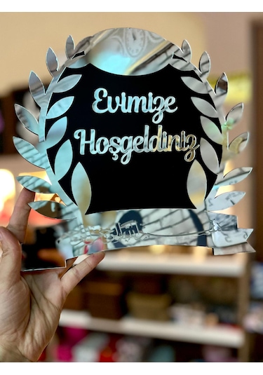 Besmeleli Pleksi Kapı Süsü-kapı İsimliği