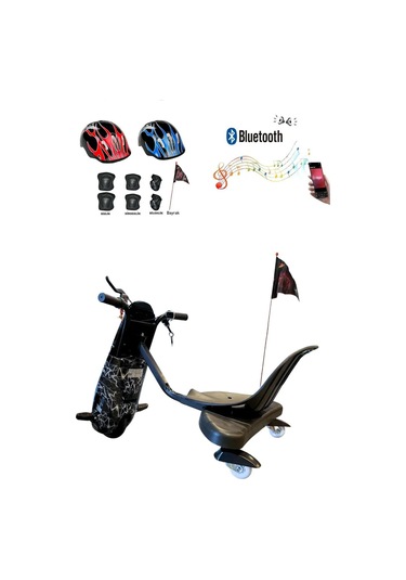 Citymate Drift Car Elektrikli Kaykay Bluetooth Dirift Kar Hoverboard Scooter + Koruma Ekipmanı D02