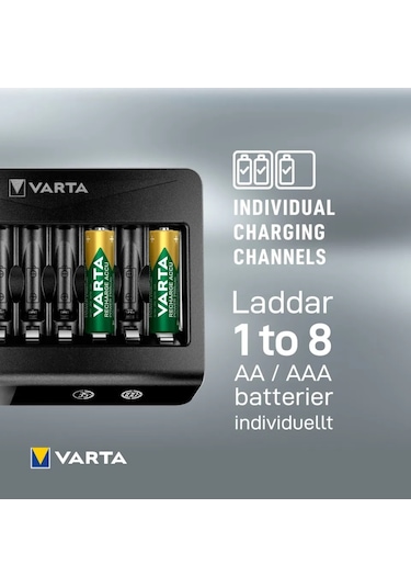 Varta Lcd Multi+8'li Aa/aaa Pil Şarj Cih.+12x2600mah Aa Pil+çanta