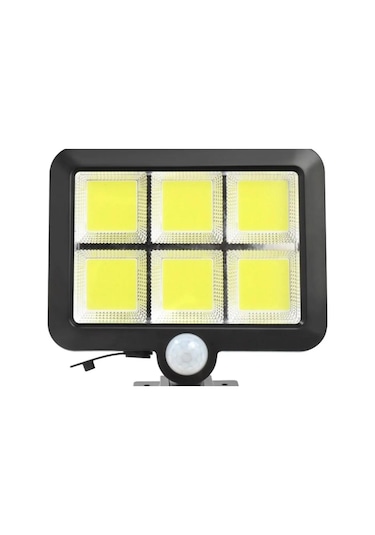 4 Adet 3 Modlu 120 Cob Led Solar Panel Güneş Enerjili Duvar Lamba