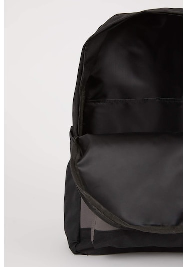 Defacto Unisex Su Geçirmez Kumaş Okul Sırt Çantası A9333AXNSBK27 Siyah