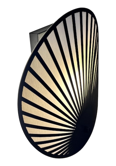 Siyah Boyalı Aplik Plc-1243-ap-1bsy Beyaz - Siyah