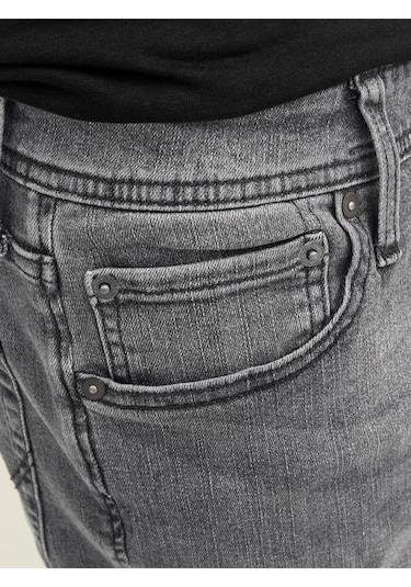 Jack & Jones Erkek Jean-12243599 Siyah