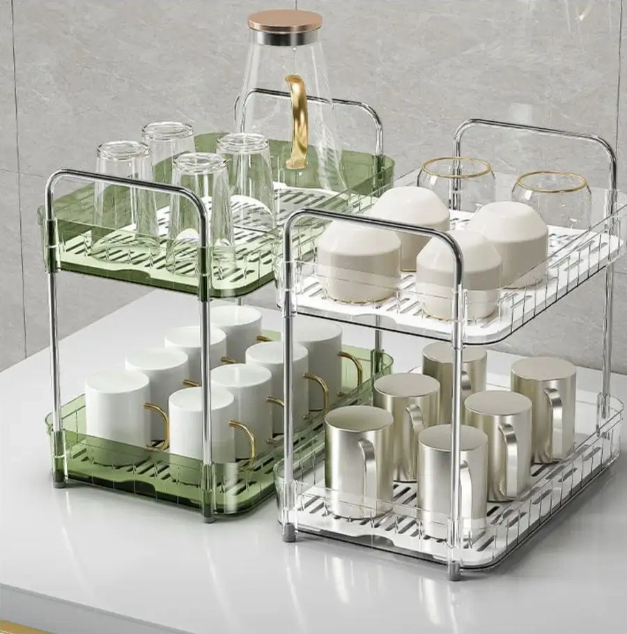 Domline Mutfak Ve Banyo İçin İki Katlı Masaüstü Raf 162046006 Beyaz