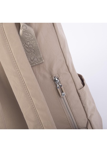 Nas Bag Unisex Sırt Ve El Çantası Büyük Boy Su Geçirmez Sırt Çantası 29x40 Cm Vizon