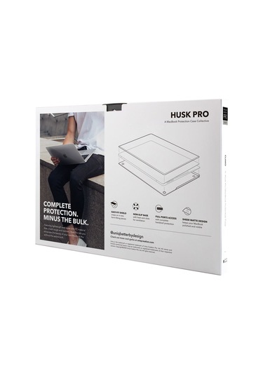 Macbook Pro 13.3 Inç 2338 Uyumlu Kılıf Husk Claro Mat Koruyucu Kapak Smoke